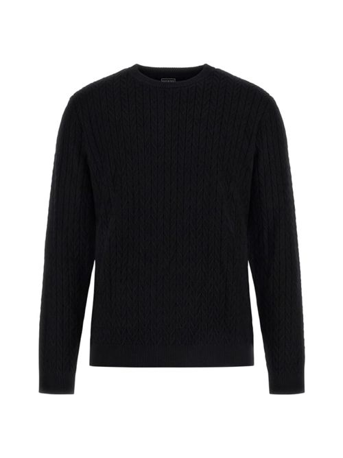 Maglione a trama intrecciata.